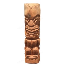 Palm Carved Ku Pua Tiki Totem Pole 100 cm