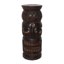 Black Brown Pineapple Tiki Totem 50 cm