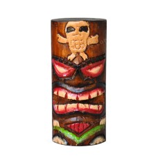 Skeleton Motif Hawaiian Tiki Totem 15 cm