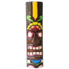 Wooden Carved Hawaiian Tiki Totem 100 cm