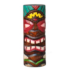 Hawaiian Style Tiki Totem Green Leaf 20 cm