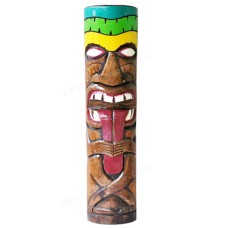 Hawaian Kahuna Chief Tiki Totem 100 cm