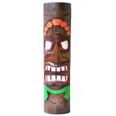 Carved Hawaiian Hula Tiki Totem 100 cm