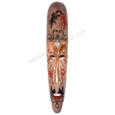 Wood Tribal African Mask Geckos 100 cm