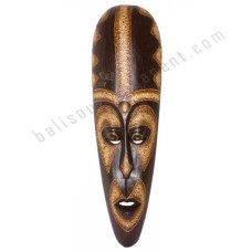 Wood Dark Brown Painted Mask 50 cm