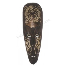 Wood African Mask Gecko Dark Brown 50 cm