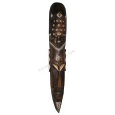 Wood African Mask Antique Brown 100 cm