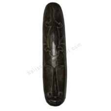 Wood Mask Antique Black Gecko 100 cm