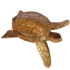 Natural Finish Wood Turtle 20 cm