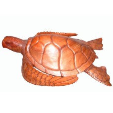 Wood Sea Turtle Swimming 65 cm