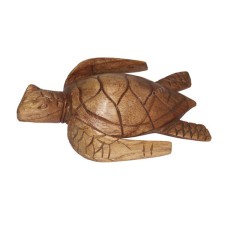 Brown Wood Swimming Turtle 20 cm