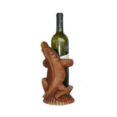 Wood Bottle Holder Komodo Dragon 25 cm