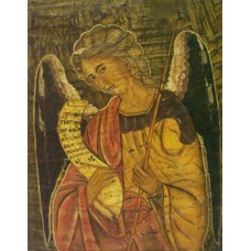 Wood Abstract Art Painting Angel 60 cm