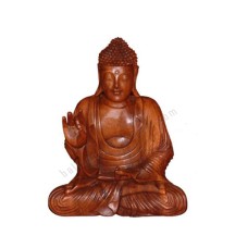 Wood Teaching Buddha Lotus Pose 30 cm