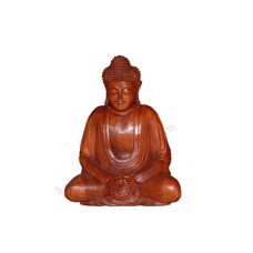 Wood Meditation Japanese Buddha 20 cm