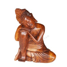 Wood Serene Relaxing Buddha 30 cm