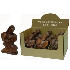 Wood Brown Mother And Child Display Of 9