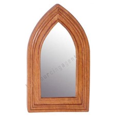 Wood Mirror Church Style Honey Brown 80 cm