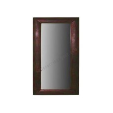 Wood Mirror Rectangle Dark Brown 60 cm