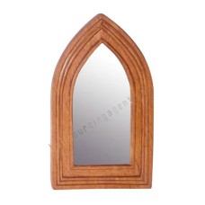 Wood Mirror Church Style Honey Brown 60 cm