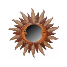 Mirror Double Moon Orange Brown 30 cm