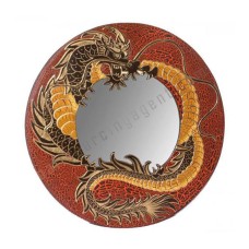 Mirror Dragon Cracked Red 40 cm