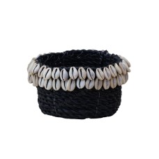 Straw Grass Box Black With Shell 14 cm